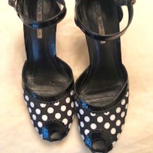 Via Spiga Retro Polkadot high heels